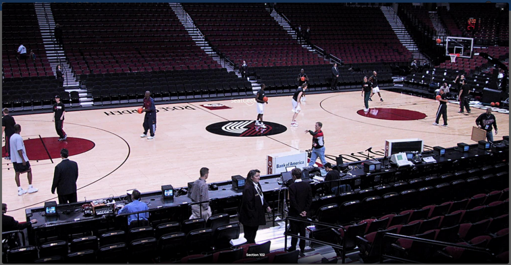 SeatGeek actual view of Moda Center in Portland from Seat