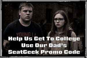 Two bedraggled kids looking sad